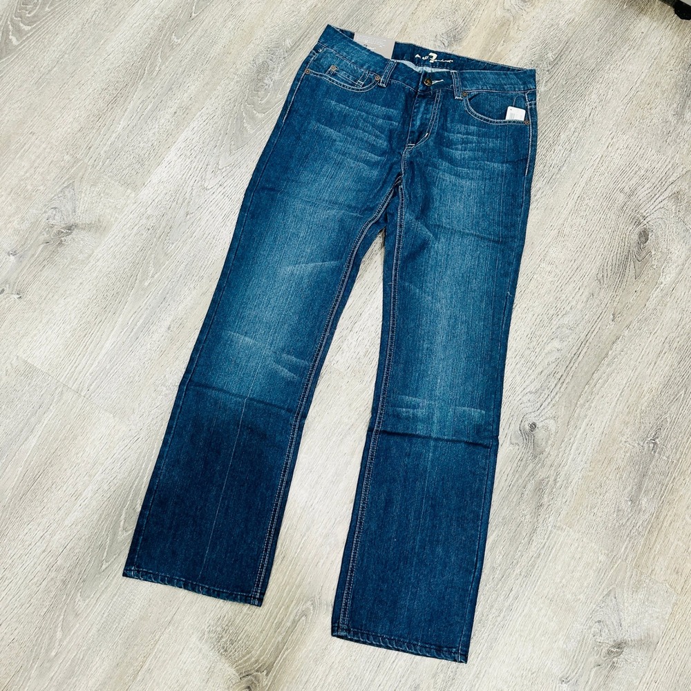 7 For All Mankind Jeans Women's 26 Standard Classic Straight Blue Silver 7 Jeans